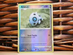 Pokemon ARON 71/123 REVERSE HOLO | MP Played | Mysterious Treasures | 2007 - Image 1