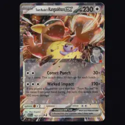 Team Rocket's Kangaskhan ex 162/217 Ascended Heroes Double Rare Pokemon TCG NM - Image 1