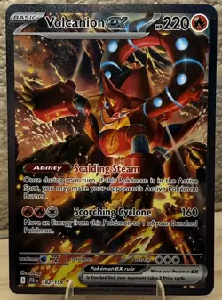 Volcanion ex (#182/159) - Holofoil SV - Journey Together LP Pokemon - Image 3
