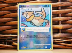 Pokemon BUIZEL 75/123 REVERSE HOLO | HP Heavy Play | Mysterious Treasures | 2007 - Image 1