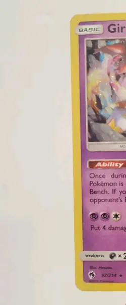 Giratina 97/214 Pokemon Lost Thunder Holo Rare MP - Image 4