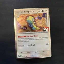 Pokemon Prize Pack Series 7 Dudunsparce 129/162 Cosmos Holo - PLAY STAMP - Image 1