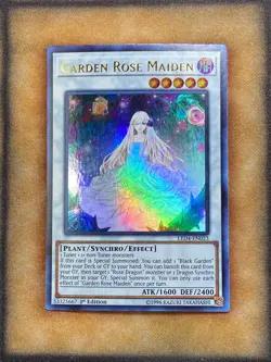 Yugioh Garden Rose Maiden LED4-EN023 Ultra Rare 1st Ed NM - Image 1