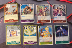 One Piece Op15 Card lot 8 FOIL cards from Adventure on Kami's Island - Image 1