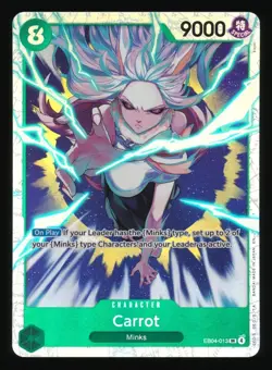 2026 ONE PIECE CARROT SUPER RARE SR #EB04-013 THE AZURE SEA'S SEVEN ENGLISH - Image 1