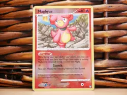 Pokemon MAGBY 88/123 REVERSE HOLO | HP Heavy Play | Mysterious Treasures | 2007 - Image 1