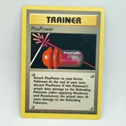 Plus Power 84/102 - Non Holo - Base Set - Pokemon Card - EXC - Image 1