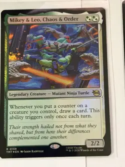 Mikey & Leo, Chaos & Order Teenage Mutant Ninja Turtles Foil 158 - Image 1