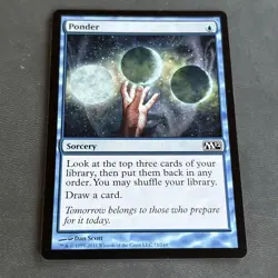 Ponder Core Set 2012 M12 Magic the Gathering MTG #73 Dan Scott LP Free Shipping - Image 1