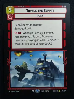 Topple the Summit 183/264 - Star Wars Unlimited Card #A5 - Image 1