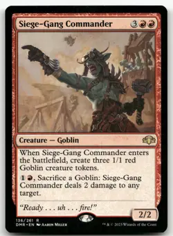 Siege-Gang Commander #136 (NM) Dominaria Remastered DMR Magic MTG - Image 1
