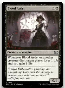 Blood Artist #132 (NM) Duskmourn DSC Magic MTG - Image 1
