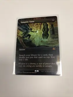 J4 Vampiric Tutor (Borderless) Dominaria Remastered - Foil (430) - Image 1