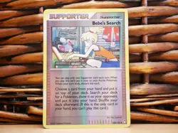 Pokemon BEBE'S SEARCH 109/123 HOLO | HP Heavy Play | Mysterious Treasures | 2007 - Image 1