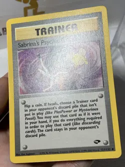Sabrina's Psychic Control 121/132 Trainer - Gym Challenge - Pokemon TCG Wizards - Image 4