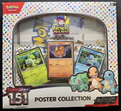 SEALED-151 POSTER COLLECTION-MEW-POKEMON-SCARLET & VIOLET-SHIPPING INCLUDED! - Image 1