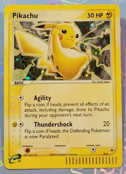 Pikachu 012 Black Star Promo 2003 E Reader Series Holo Rare Pokemon TCG - Image 1