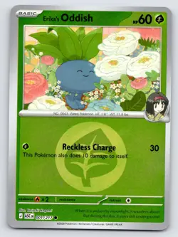 ERIKA'S ODDISH (ENERGY SYMBOL) 001/217 ASCENDED HEROES POKEMON REVERSE HOLO NM - Image 1
