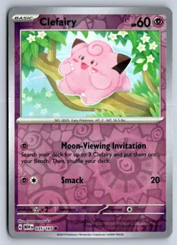 CLEFAIRY 035/165 COMMON 151 POKEMON REVERSE HOLO NM - Image 1