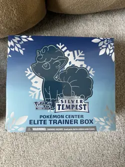 Pokemon Center Exclusive Silver Tempest Elite Trainer Box Sealed - Image 1