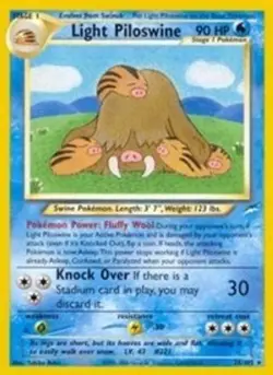 Light Piloswine (#026/105) - 1st Edition E - Neo Destiny LP Pokemon - Image 1