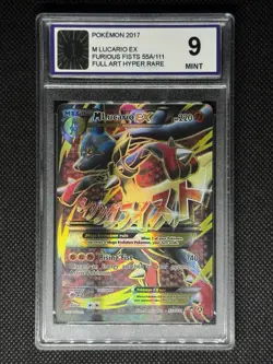 M MEGA LUCARIO EX 55A/111 ALT ART BLACK STAR PROMO CGC 10 POKEMON 2017 CROSS PSA - Image 1