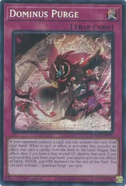 Yugioh 2025 Mega-Pack: Dominus Purge MP25-EN095 Prismatic Secret Rare NM - Image 1