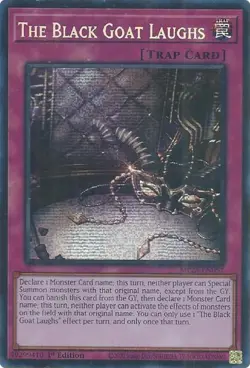Yugioh 2025 Mega-Pack: The Black Goat Laughs MP25-EN057 Prismatic Secret Rare NM - Image 1