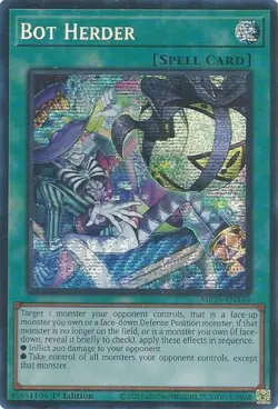 Yugioh 2025 Mega-Pack - Bot Herder MP25-EN149 Prismatic Secret Rare NM - Image 1