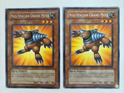 Yugioh - Neo-Spacian Grand Mole x 2 - 1st Edition Rare - Plus Free Holo Card - Image 1