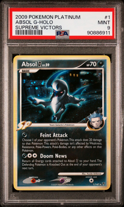 PSA 9 MINT - Absol G 1/147 (Supreme Victors) Holo Rare Pokemon Card - Image 1