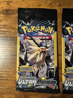 Pokemon Sun & Moon Ultra Prism 3 Card Mini Booster Packs 4 Packs - Image 2