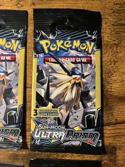 Pokemon Sun & Moon Ultra Prism 3 Card Mini Booster Packs 4 Packs - Image 3