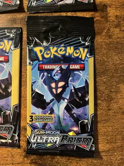 Pokemon Sun & Moon Ultra Prism 3 Card Mini Booster Packs 4 Packs - Image 5