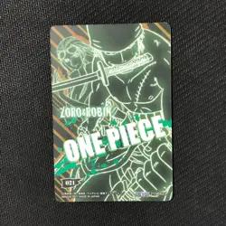S0472 Nico Robin & Zoro One Piece Memorial Log Card Japanese Bandai - Image 2