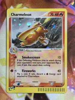 2003 Pokemon CHARMELEON Ex Dragon SECRET RARE Holo e-Reader Edition Card 99/97 - Image 1