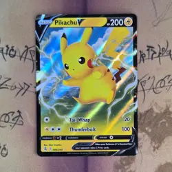 Pikachu V 086/264 Fusion Strike Holo NM Pokemon Card English - Image 1