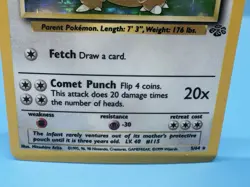1999 WOTC Pokemon Base Jungle KANGASKHAN 5/64 Holo Trading Card - Image 3