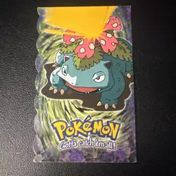 VENUSAUR Evolution POKEMON 03 of 12 Embossed 1999 Die Cut TOPPS Trading Card #03 - Image 1