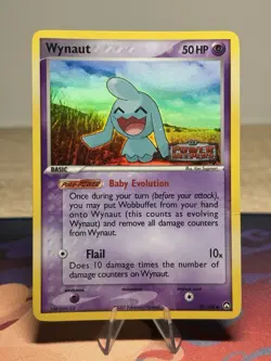 Wynaut 70/108 EX Power Keepers Reverse Holo Stamped Foil 2007 Pokemon Card MP - Image 1