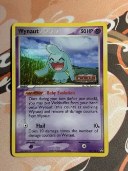 Wynaut 70/108 EX Power Keepers Reverse Holo Stamped Foil 2007 Pokemon Card MP - Image 2