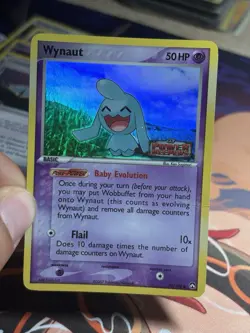 Wynaut 70/108 EX Power Keepers Reverse Holo Stamped Foil 2007 Pokemon Card MP - Image 3