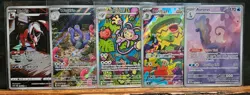 Pokemon Lot of 5 Full Art & Art Rare Cards M-NM Unplayed Condition - Image 1