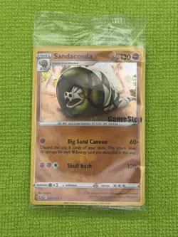 Sandaconda GameStop Stamped Holo PROMO 082/163 NEW SEALED Pokemon Card - Image 1