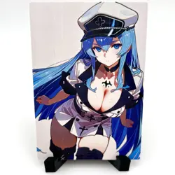 Akame ga Kill! Esdeath Sexy Anime Waifu Girl Doujin Lewd Goddess Story Art Card - Image 1