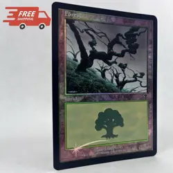 MTG Foil Forest #331 7th Edition Magic The Gathering TCG Card - Image 1