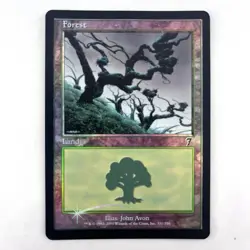 MTG Foil Forest #331 7th Edition Magic The Gathering TCG Card - Image 2