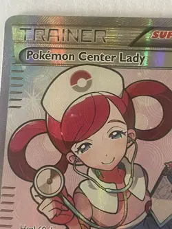 Pokemon Center Lady 105/106 XY Flashfire 2014 Full Art Trainer Pokemon Card TCG - Image 3