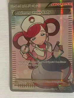 Pokemon Center Lady 105/106 XY Flashfire 2014 Full Art Trainer Pokemon Card TCG - Image 4