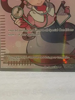 Pokemon Center Lady 105/106 XY Flashfire 2014 Full Art Trainer Pokemon Card TCG - Image 5